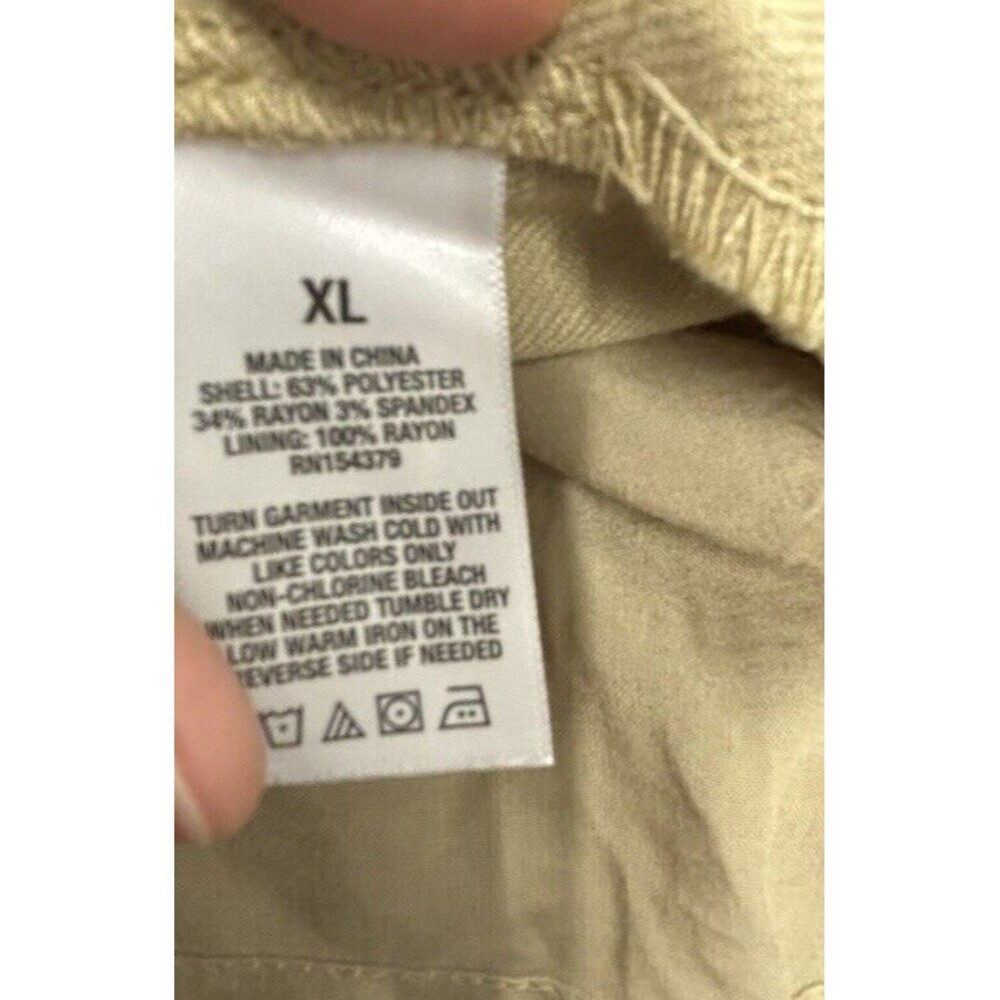 Aeropostale Solid Low-Rise Pleated Kakhi Skort Skirt Size XL Y2K - Picture 8 of 8